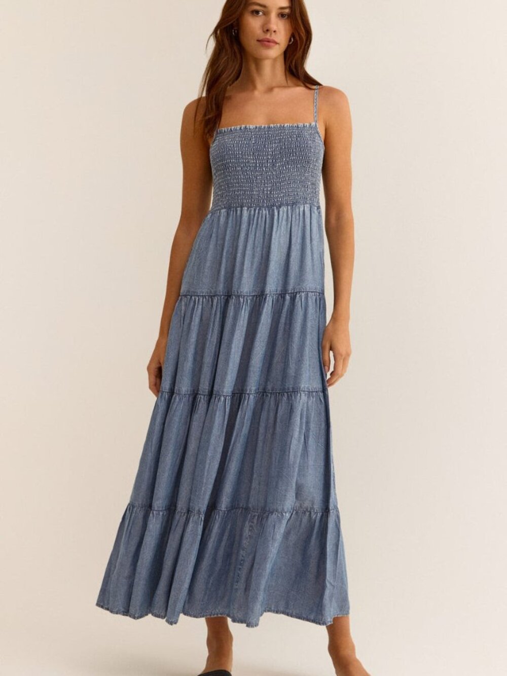 Z Supply Balos Chambray Maxi Dress Small